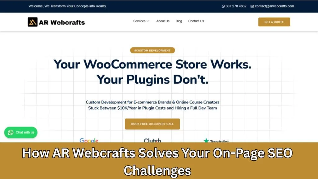 How AR Webcrafts Solves Your On-Page SEO Challenges