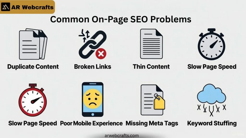 Common On-Page SEO Problems WordPress Sites Face
